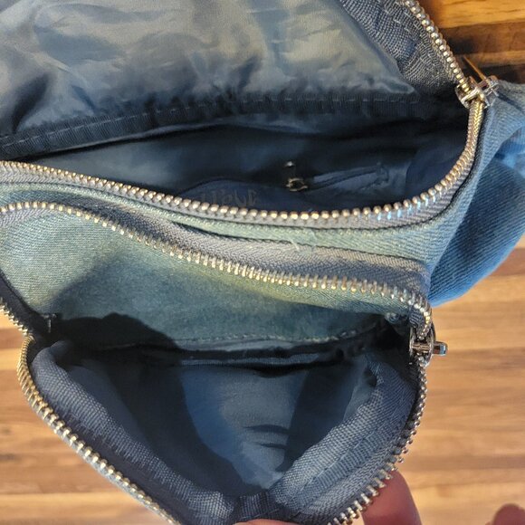 Blue Jean/Denim Waist Bag with American Flag - Picture 7 of 12